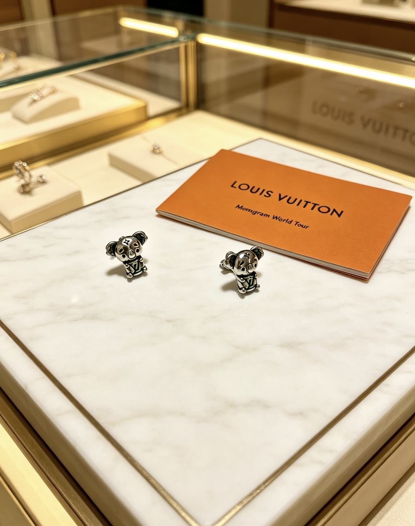 Louis Vuitton Koala Stud Earrings